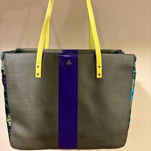 Orla Kiely Columbo Tote - Cosmos Green